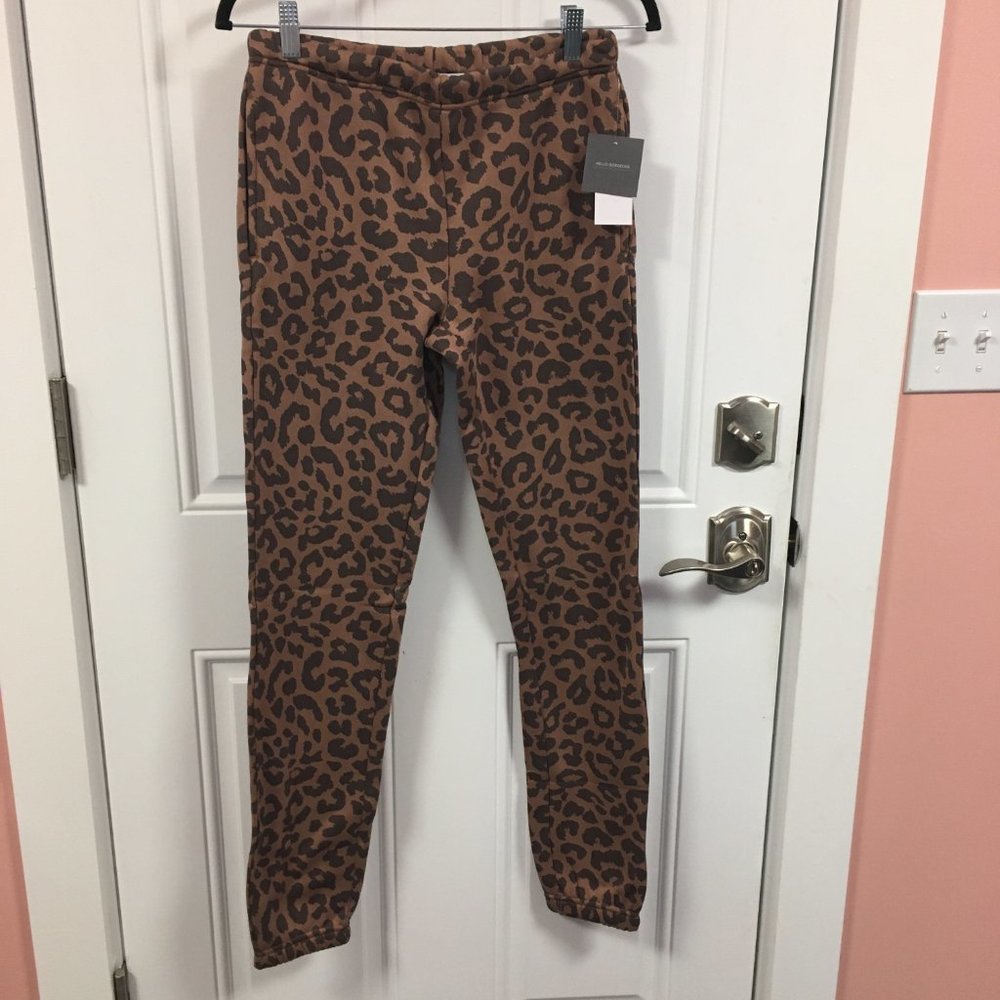 Women's Grayson's Threads Brown/Black Cheetah Print Sweatpants NWT - Sz XS